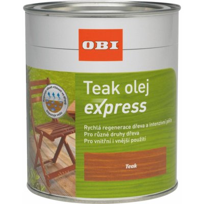 OBI olej na dřevo Express 0,75 l týkový – Hledejceny.cz