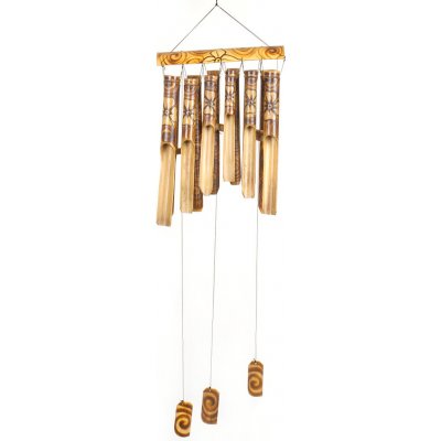 SLEVA Bambusová zvonkohra ve dvojřadě 50 cm – Sleviste.cz
