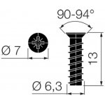 Walteco Eurovrut průměr 6,3x13mm, černý, 20 ks , 60089 – Hledejceny.cz