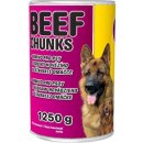 Krmivo pro psa Delikan Dog hovězí kousky v ochucené omáčce 1,25 kg