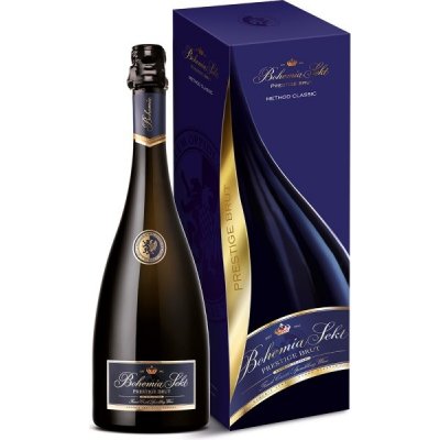 Bohemia Sekt Prestige brut šumivé suché 12,5% 0,75 l (kazeta)