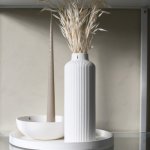 Keramická váza Adala White 23 cm Storefactory Scandinavia – Zboží Dáma