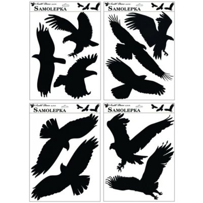 Anděl Samolepka siluety Typ: 1 ptáci 429 42x30cm – Zboží Dáma