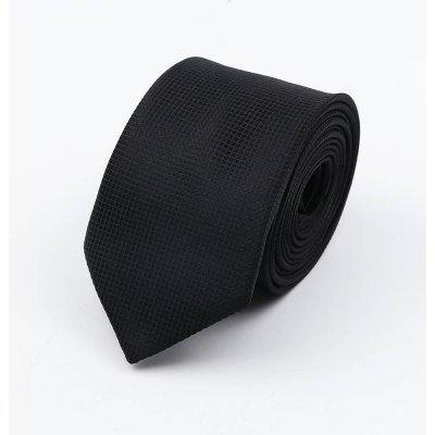 Decofashion Černá kravata s jemnou aplikací – Zboží Dáma