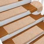 zahrada-XL Nášlapy na schody 15 ks vpichované 65x21x4 cm hnědé – HobbyKompas.cz
