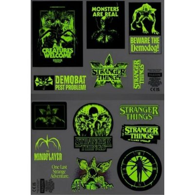 Stranger Things samolepky svítící – Zbozi.Blesk.cz