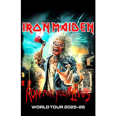 Iron Maiden - Run For Your Lives World Tour 2025–26 (vlajka) – Hledejceny.cz