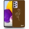 Pouzdro a kryt na mobilní telefon Samsung Pouzdro Picasee silikonové Samsung Galaxy A72 A725F - Brown flowers čiré