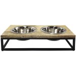 Nobby designový stojan s miskami 41 x 21 x 10 cm 2 x 800 ml – Zboží Mobilmania