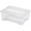 Heidrun box úložný s víkem 38 X 28 X 14cm plast