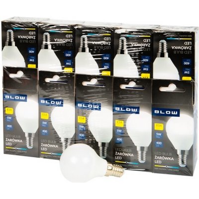 BLOW žárovka LED E14 G45 ECO 87-435, 5W, neutrální 2087435 – Hledejceny.cz