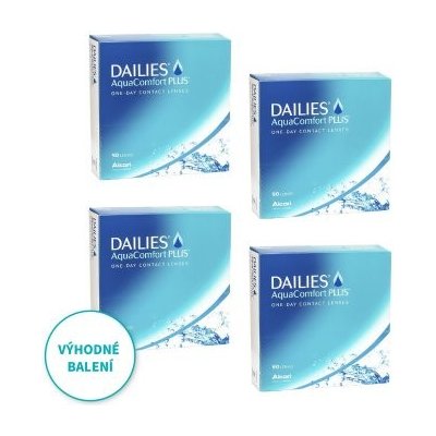 Alcon Dailies AquaComfort Plus 90 čoček balení 3+1 zdarma