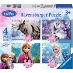 Ravensburger 4v1 Ledové království 12,16,20,24 dílků – Hledejceny.cz