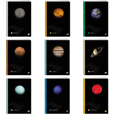 Elisa Sešit A4 linkovaný 40l planety – Zbozi.Blesk.cz