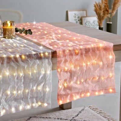 Weltbild LED Dekorační textilie Glamour meruňková 840435 – Hledejceny.cz