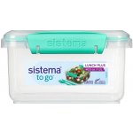 Sistema Svačinový box s příborem To Go Lunch Plus 1,2 l zelená – Zboží Dáma
