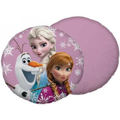 JERRY FABRICS Tvarovaný plyšový polštář Ledové Království Pink Polyester 35cm – Sleviste.cz