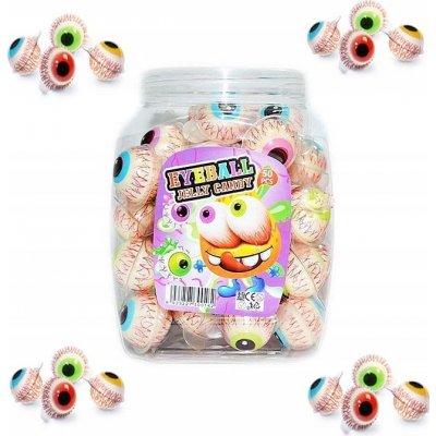 Profisa Eyeball Jelly Candy Želé Bonbony Oči 50 x 18 g 900 g – Zboží Dáma