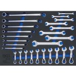 BGS technic Modul do vozíku - klíče očkové plochéOP ráčnové 23ks BGS 4016 – Zboží Mobilmania