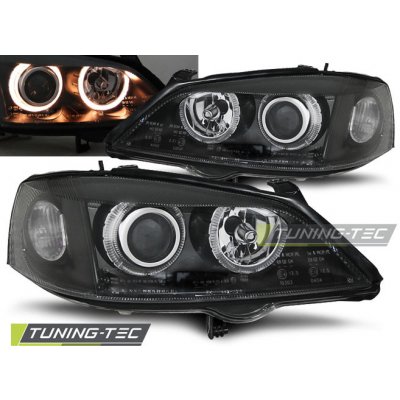 Tuning-Tec Přední čirá světla Opel Astra G (1998 - 2005) - černé - Angel Eyes – Hledejceny.cz