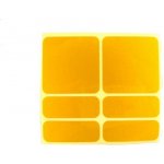 Shaman racing samolepky reflexní ShamanRacing set 6 ks žluté – Zboží Mobilmania