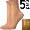 VOXX ponožky NYLON socks 20 DEN 5 párů golden