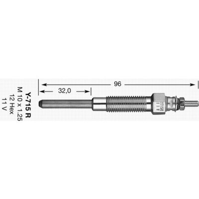 Žhavící svíčka NGK Y-715R – Hledejceny.cz