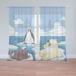 Sablio Záclony Lední zvířátka: 2ks 150x250cm – Hledejceny.cz