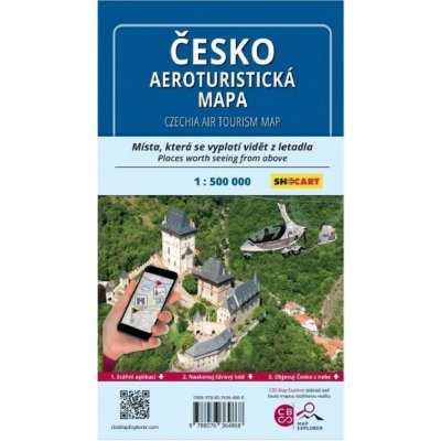 Česko a Slovensko aeroturistická mapa 1: 500 000 - Shocart – Hledejceny.cz