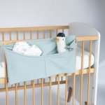 Tulimese kapsář s výšivkou na přání mušelín mentolová – Zboží Dáma