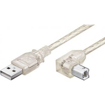 Goobay 93578 USB 2.0 USB A vidlice, USB B vidlice, 3m, průhledný