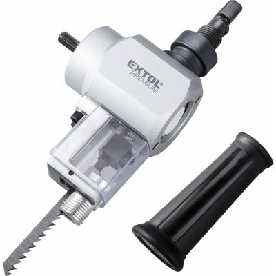 Extol premium Nástavec na vrtačku 2funkční, k stříhání plechu/řezání dřeva – Zboží Dáma