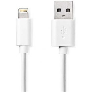 Nedis CCGL39300WT10 Lightning Apple Lightning 8pinový, USB-A Zástrčka, 1m, bílý