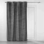 Douceur d'intérieur Dekorační sametový závěs VELOURIANE, 140 x 260 cm, šedý – Hledejceny.cz