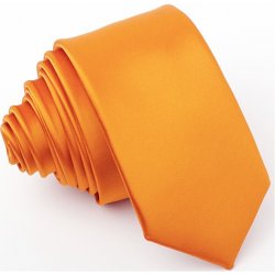 Pánská kravata slim oranžová Greg 99171