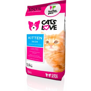 Nativia Kočka není pes Cat's Love Kitten 1,5 kg