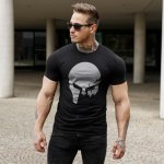 Ultrasoft tričko Iron Aesthetics Skull B&G černá – Zboží Dáma