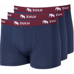 Zulu pánské boxerky bambus 210 modré 3 pack