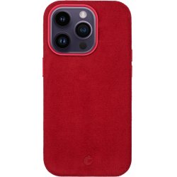 Pouzdro COVEREON ALCANTARA s podporou MagSafe - iPhone 14 Plus - Red