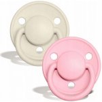 Bibs De Lux silikon Ivory baby pink 2 ks – Hledejceny.cz