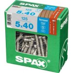 Spax Terasový vrut s válcovou hlavou T-Star plus T25, ocel A2, 5 x 40 mm, 125 ks – Hledejceny.cz
