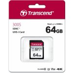 Transcend SDXC 64 GB UHS-I U3 TS64GSDC300S – Sleviste.cz