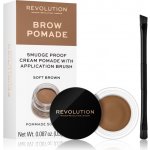 Makeup Revolution London Brow Pomade úprava obočí Soft Brown 2,5 g – Sleviste.cz