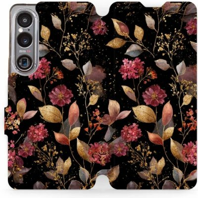 Mobiwear - Sony Xperia 1 Vi - V171S Zlatavé lístky a květy – Zboží Mobilmania