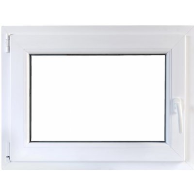 TeraGlass Okno sklepní plastové TP4000, bílé, 800 x 1000 x 60 mm, L – Sleviste.cz