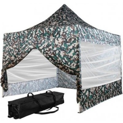 INSTENT PRO M76108 Zahradní stan 3 x 3 m, woodland, 4 ks bočnice – Zboží Mobilmania