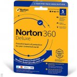 Norton 360 DELUXE 50GB + VPN 1 lic. 5 lic. 12 mes. (21405797) – Hledejceny.cz