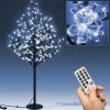 FurniGO Svítící strom třešeň -180 cm bílá studená