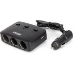 Prodlužovací zásuvka 2x USB-A ON/OFF LED 12/24V 100W 70cm AMiO-04363 – Zboží Živě