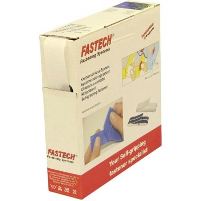 FASTECH® B25-SKL01000010 pásek se suchým zipem, zalepení hotmelt , háčková část, (d x š) 10 m x 25 mm, bílá, 10 m – Hledejceny.cz